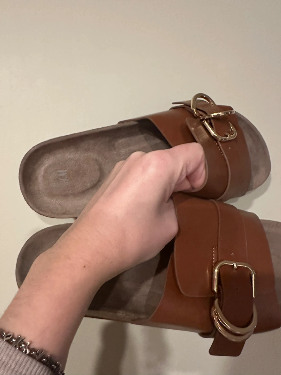 H&M Brown Buckle Slide Sandals - photo 4