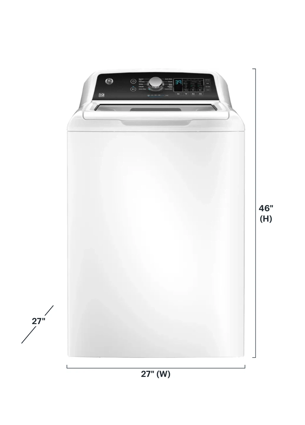 GE White Top Load Washing Machine - 46" H x 27" W - photo 5