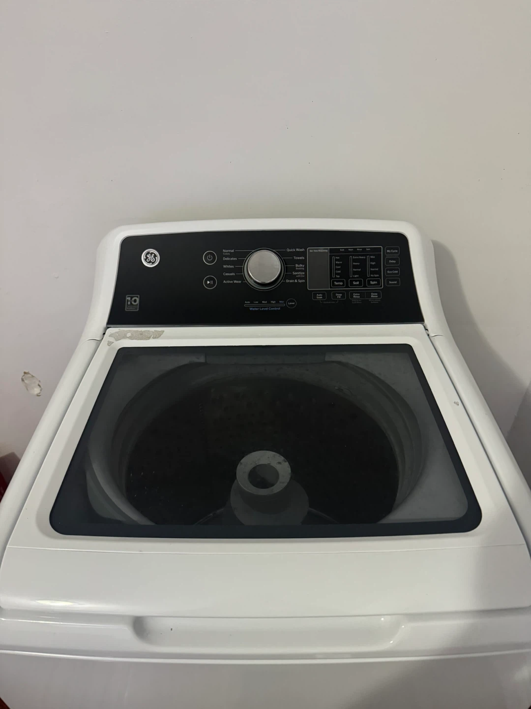 GE White Top Load Washing Machine - 46" H x 27" W - photo 2