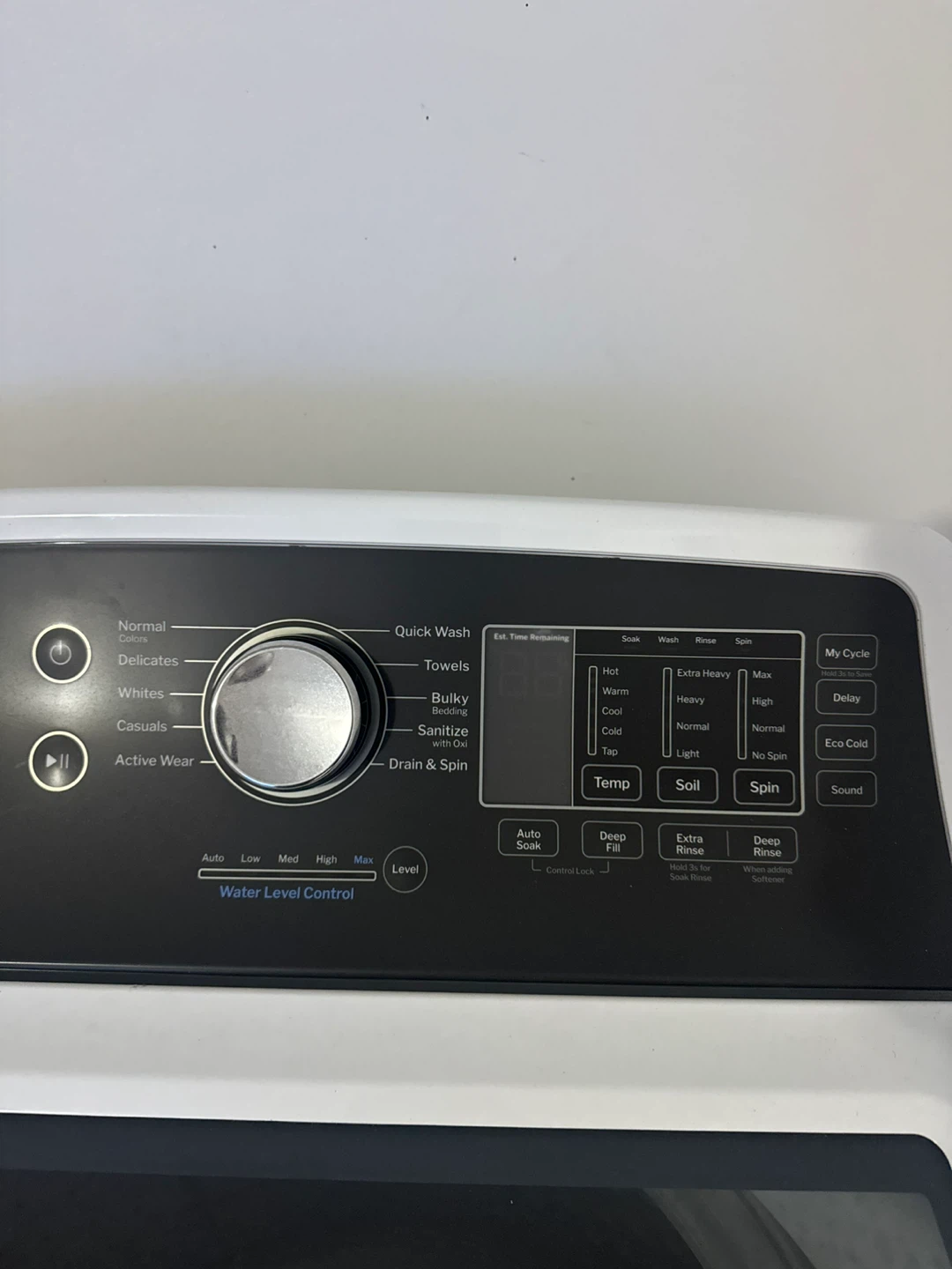 GE White Top Load Washing Machine - 46" H x 27" W - photo 3