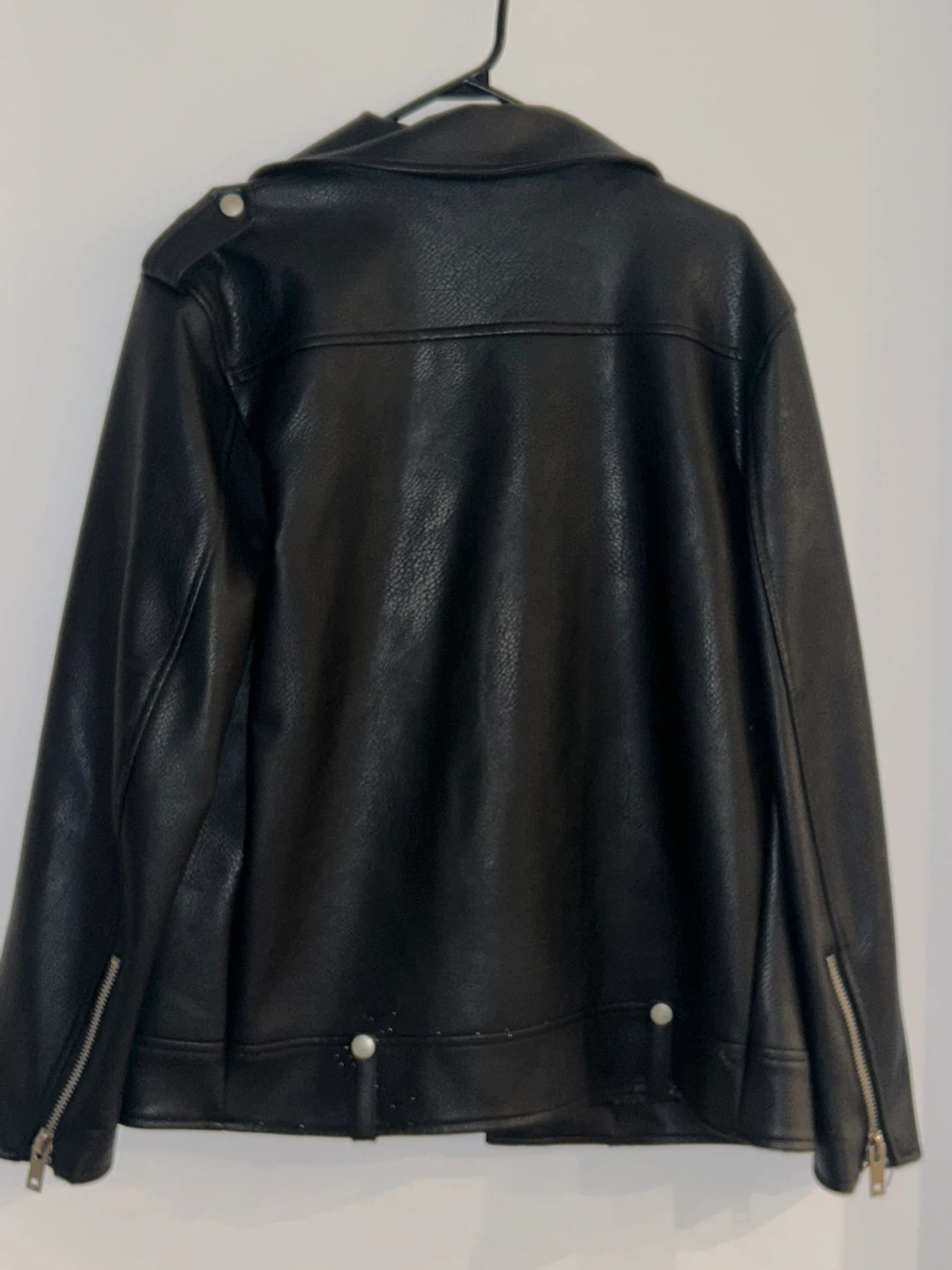 Korean oversized leather jacket (unisex) - photo 3