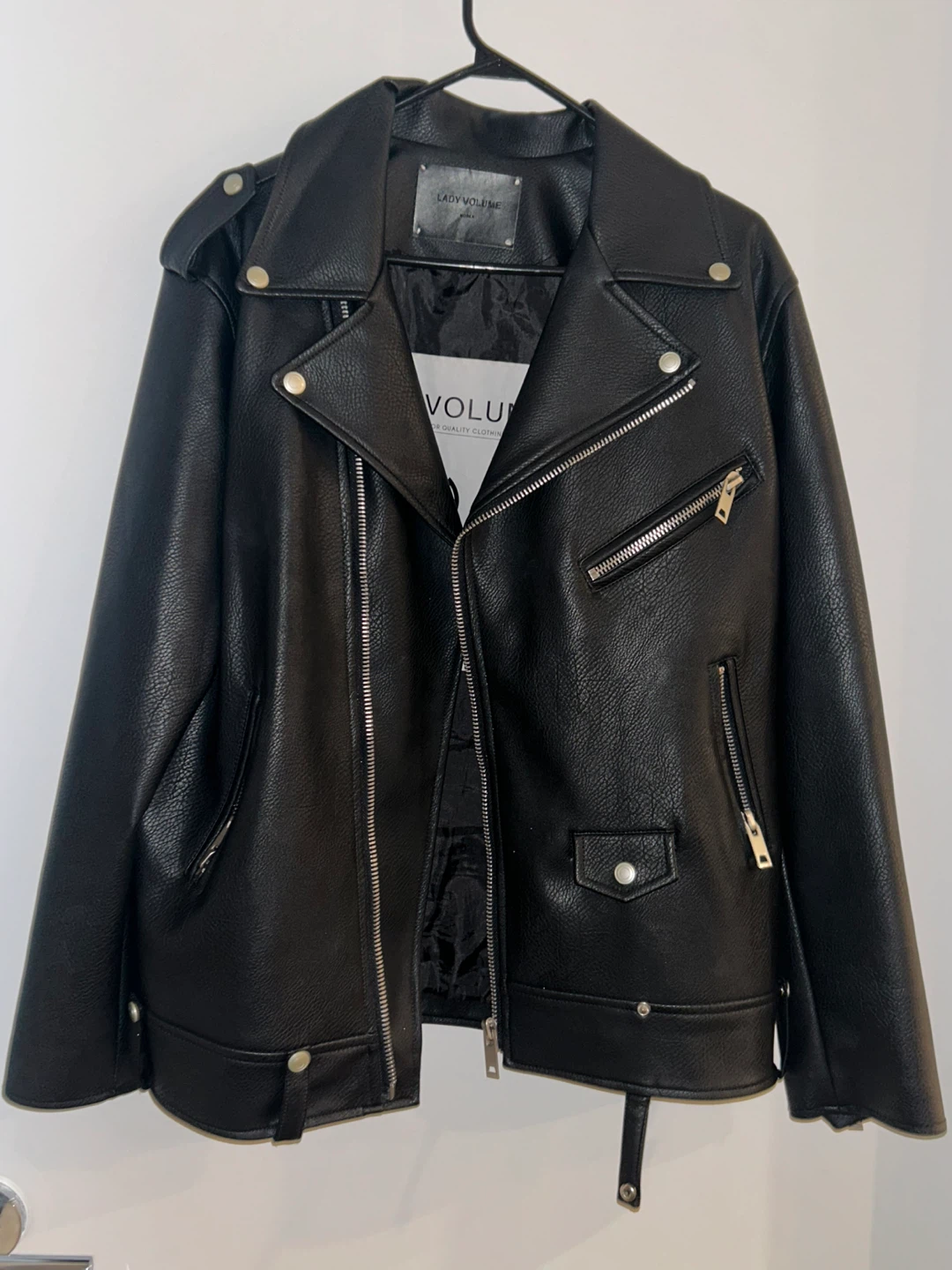 Korean oversized leather jacket (unisex)