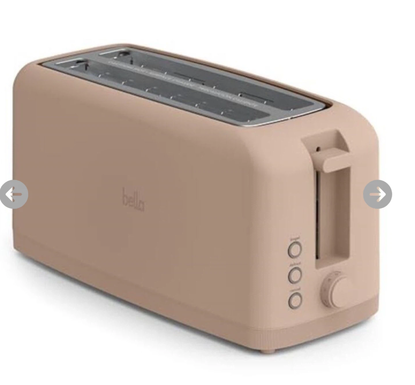 Bella 4-Slice Toaster - Taupe