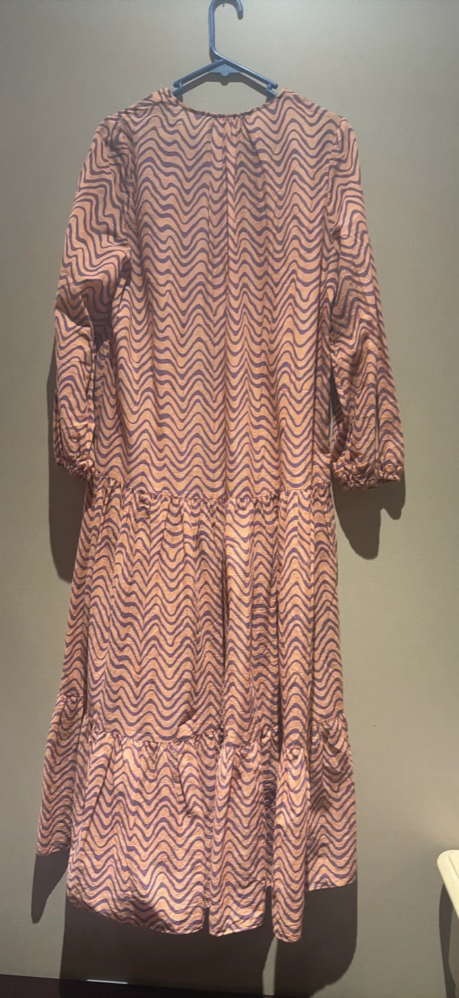 Zara Geo Print Tiered Midi Dress - photo 5