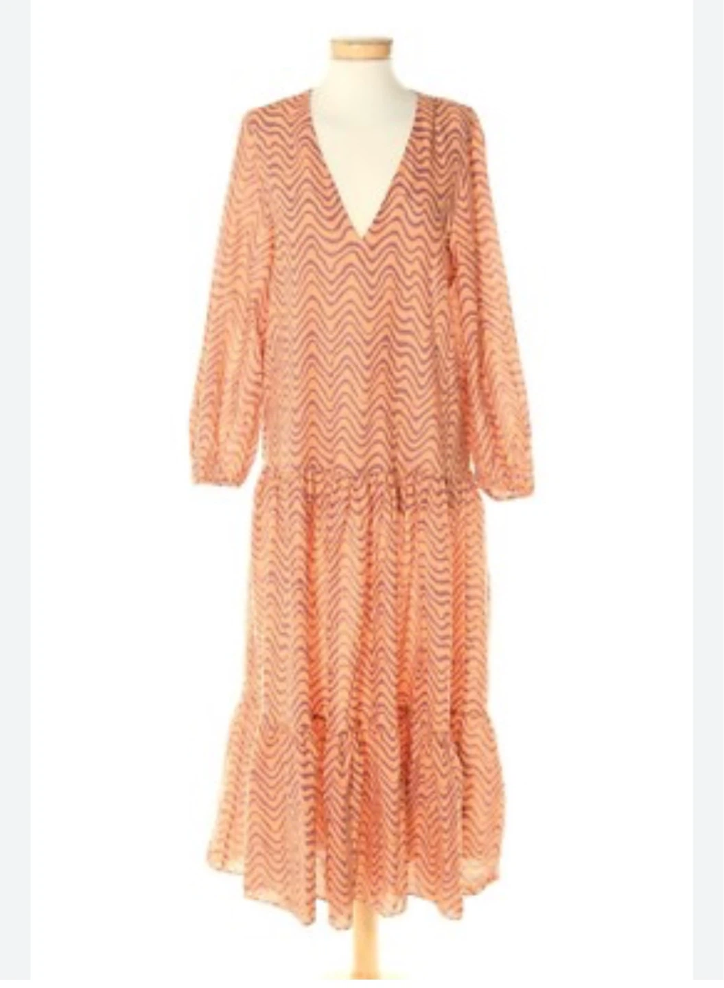 Zara Geo Print Tiered Midi Dress - photo 4