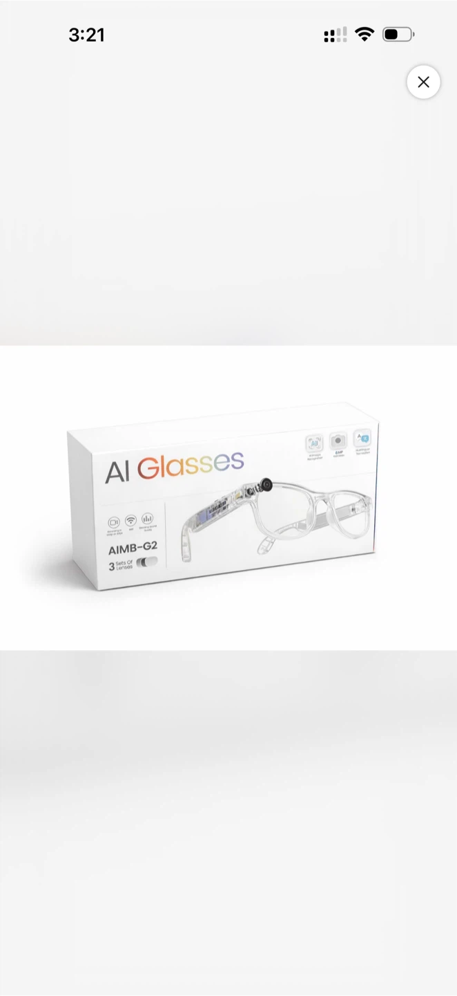 AI Glasses AIMB-G2 with 3 Sets of Lenses