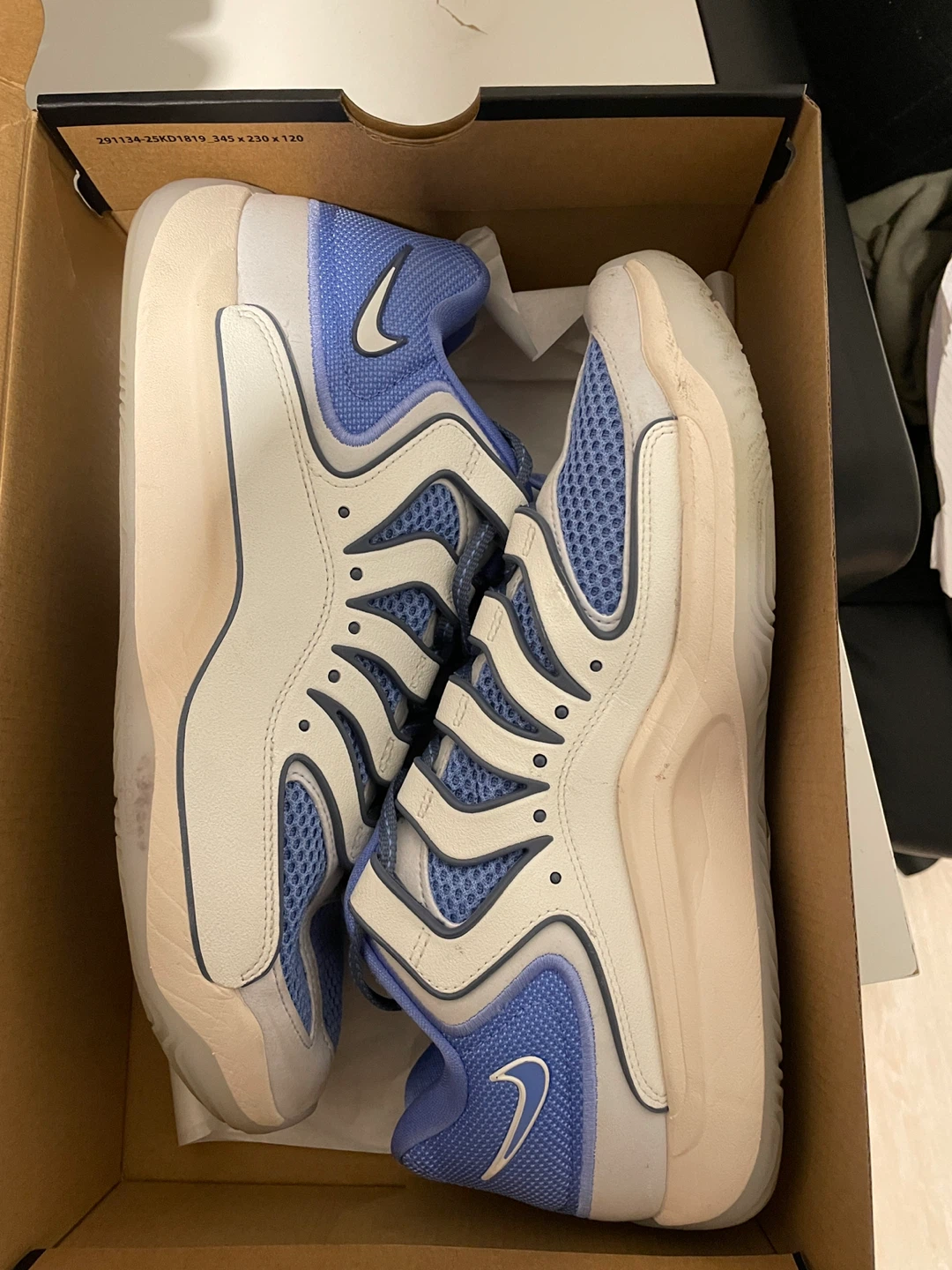 Nike KD18 Royal Pulse/Sail-Football Grey Shoes