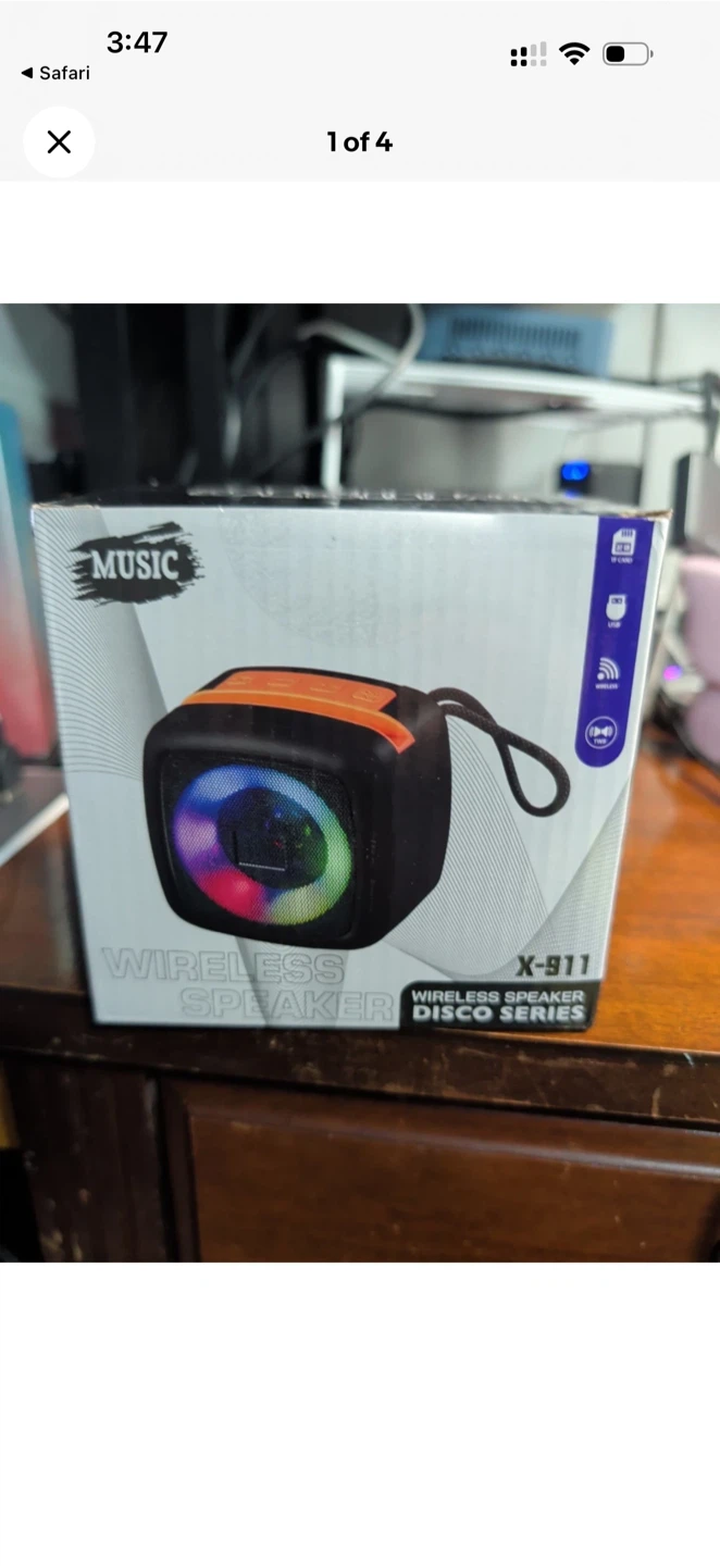 Music X-911 Wireless Speaker Disco Series with Lights