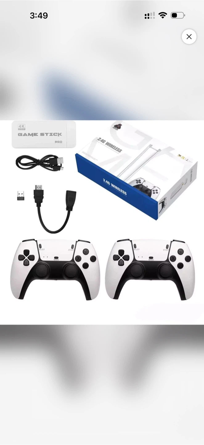 4K Game Stick Pro Wireless Controller Set