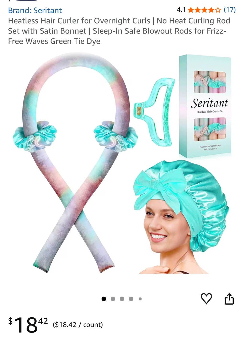 Seritant Heatless Hair Curler Set