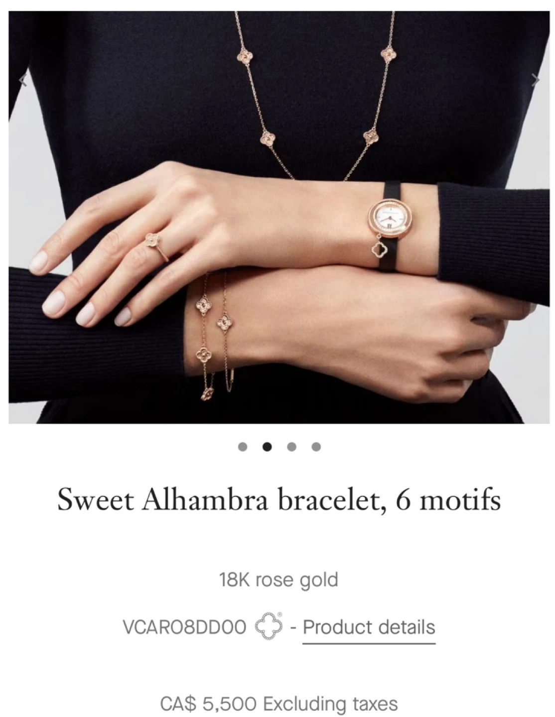 Van Cleef & Arpels Sweet Alhambra Bracelet 18K Rose Gold - photo 2