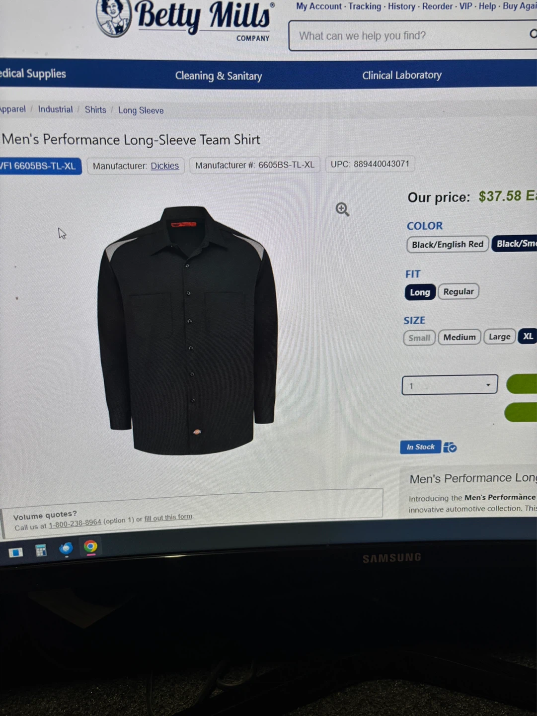 3 Brand New Dickies Black Long Sleeve Shirts - photo 5
