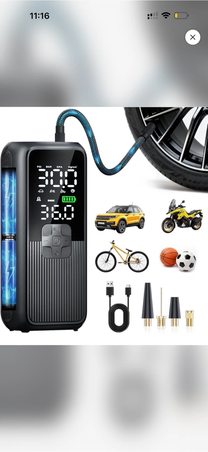 Portable Digital Tire Inflator Air Compressor