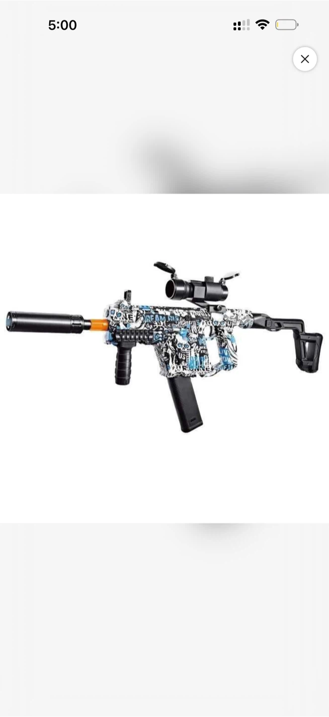 Gel Blaster with Scope and Silencer