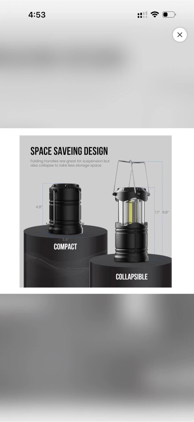 Collapsible LED Lantern