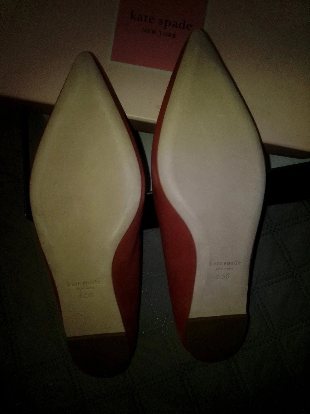 Kate Spade New York Red Pointed Toe Flats - Size 6.5B - photo 3