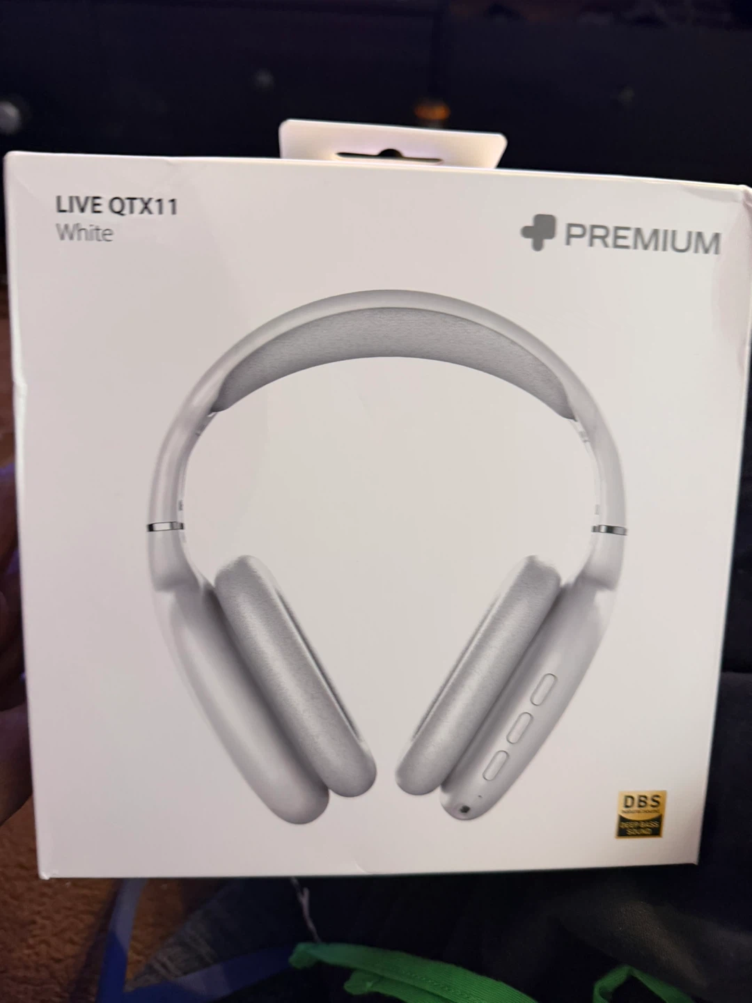 Premium LIVE QTX11 Over-Ear Headphones - White