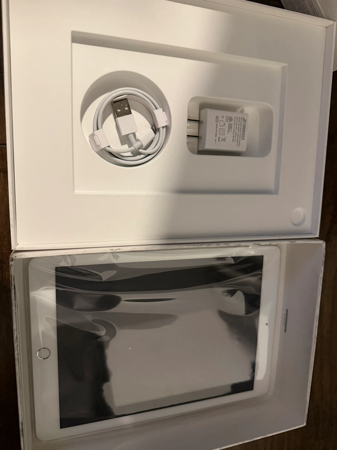 Apple iPad with Charger and Cable