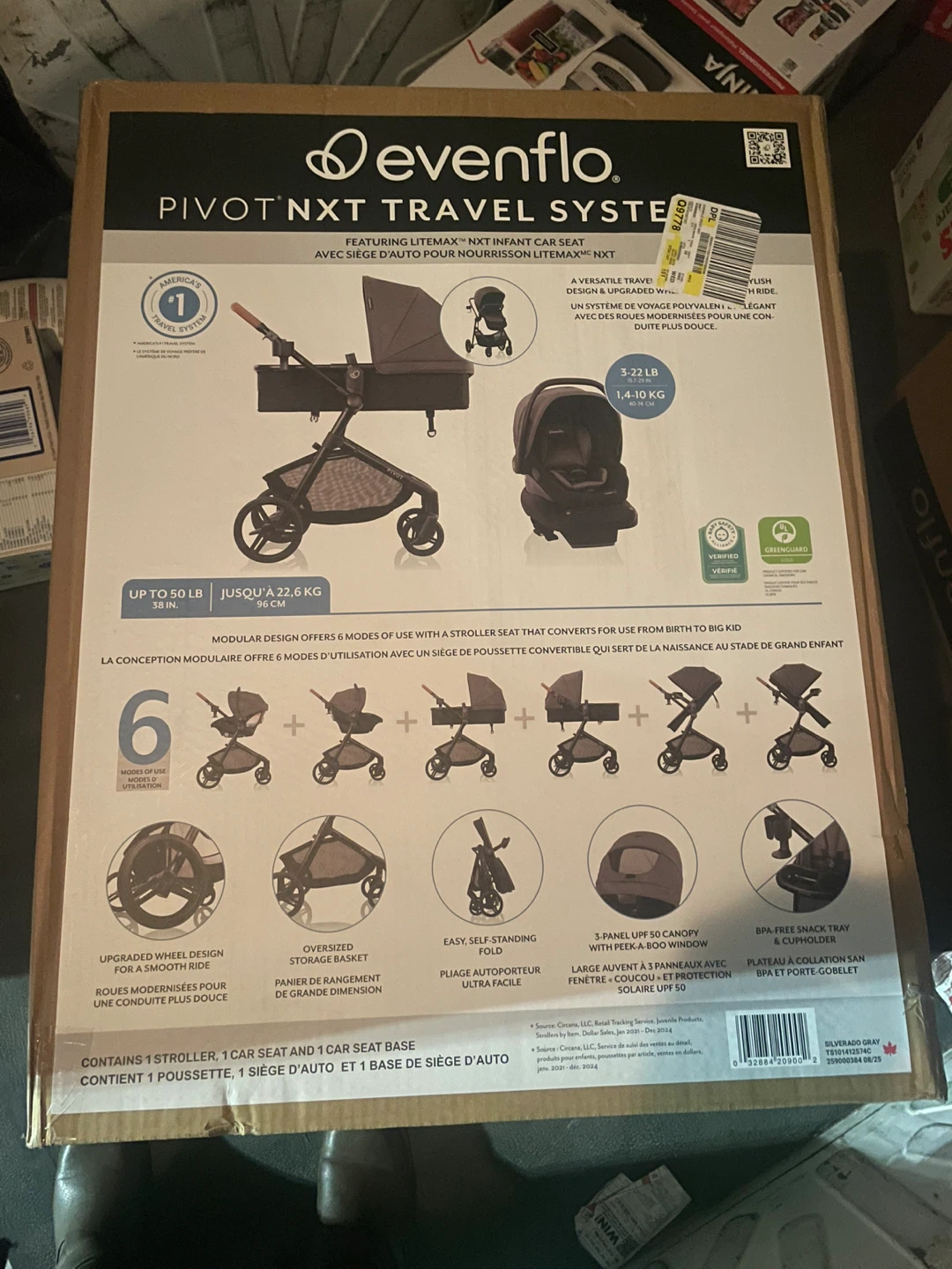 Evenflo Pivot NXT Travel System with Infant Car Seat