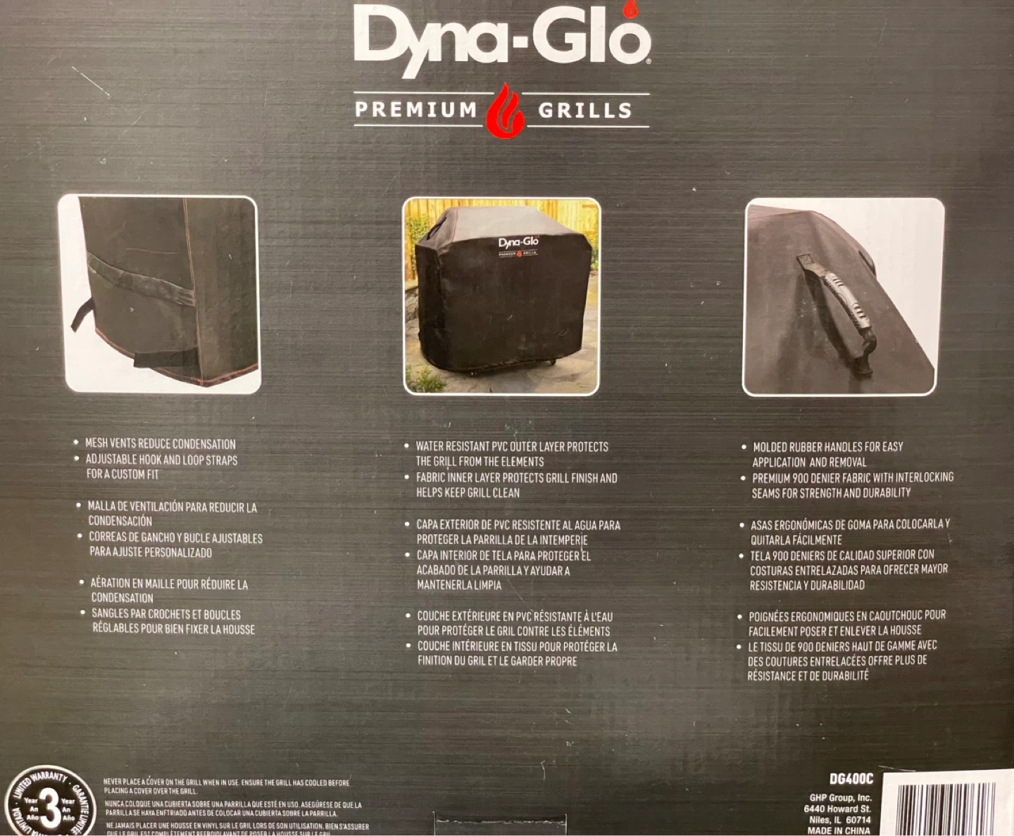 Dyna-Glo Premium Universal Grill Cover - 58.25" Wide - photo 3