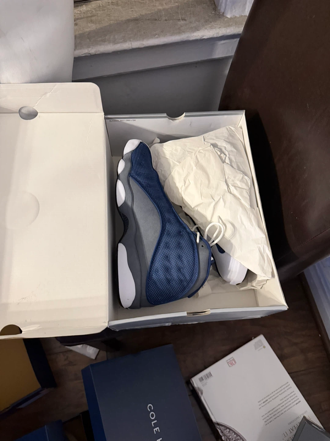 Air Jordan 13 Retro Navy/University Blue Sneakers - photo 3