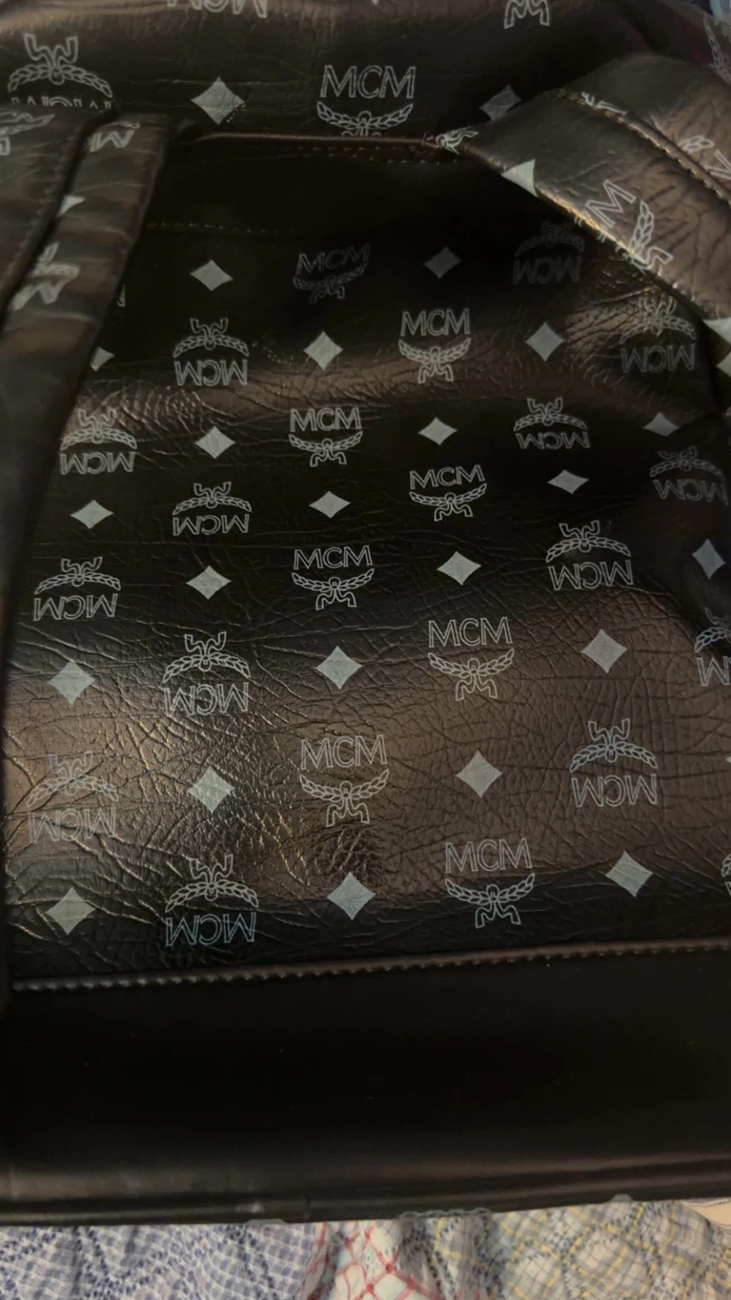 MCM Studded Black Leather Backpack - photo 4