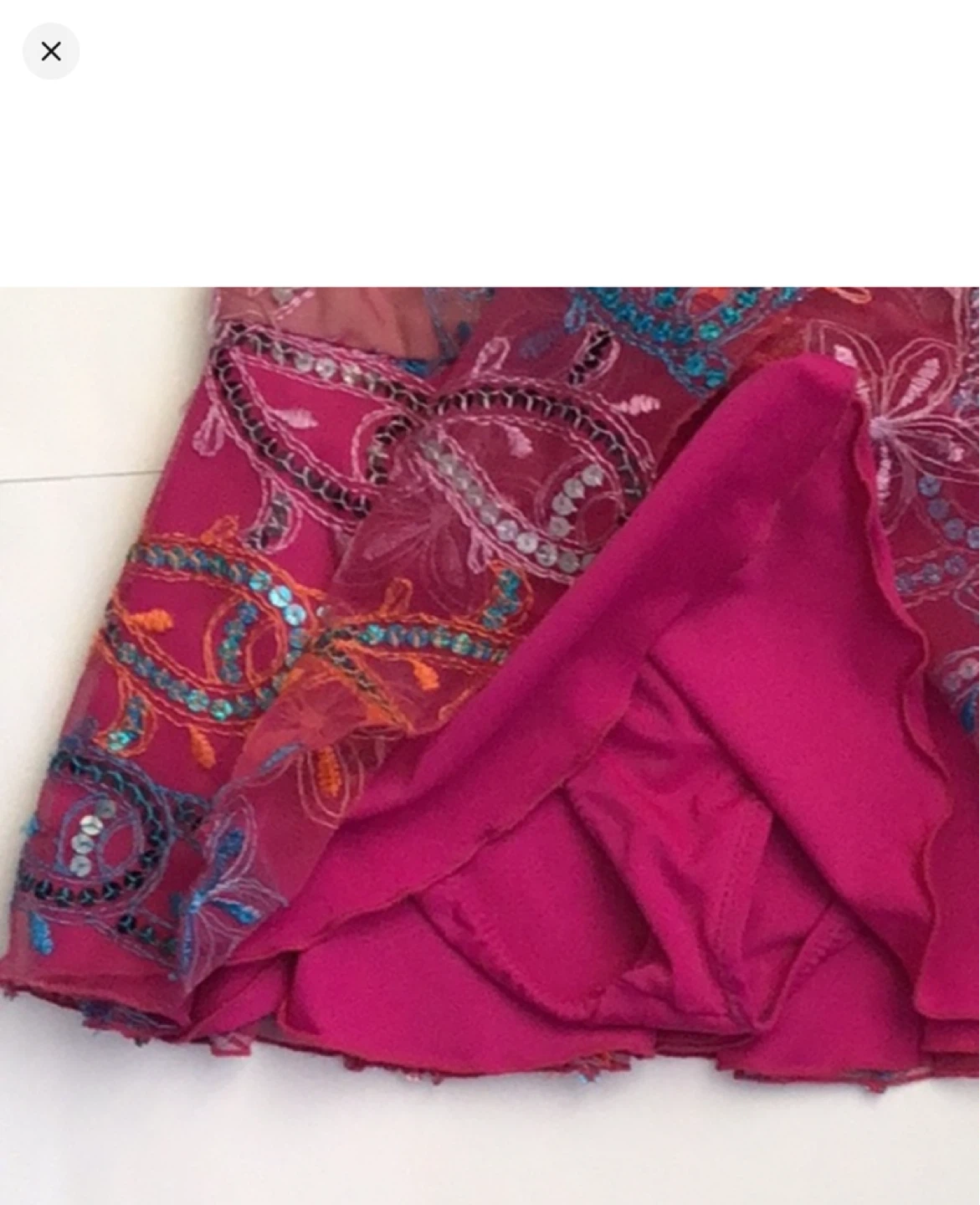 Girls Figure Skating Dress - Blue and Pink - Size 6 - photo 4