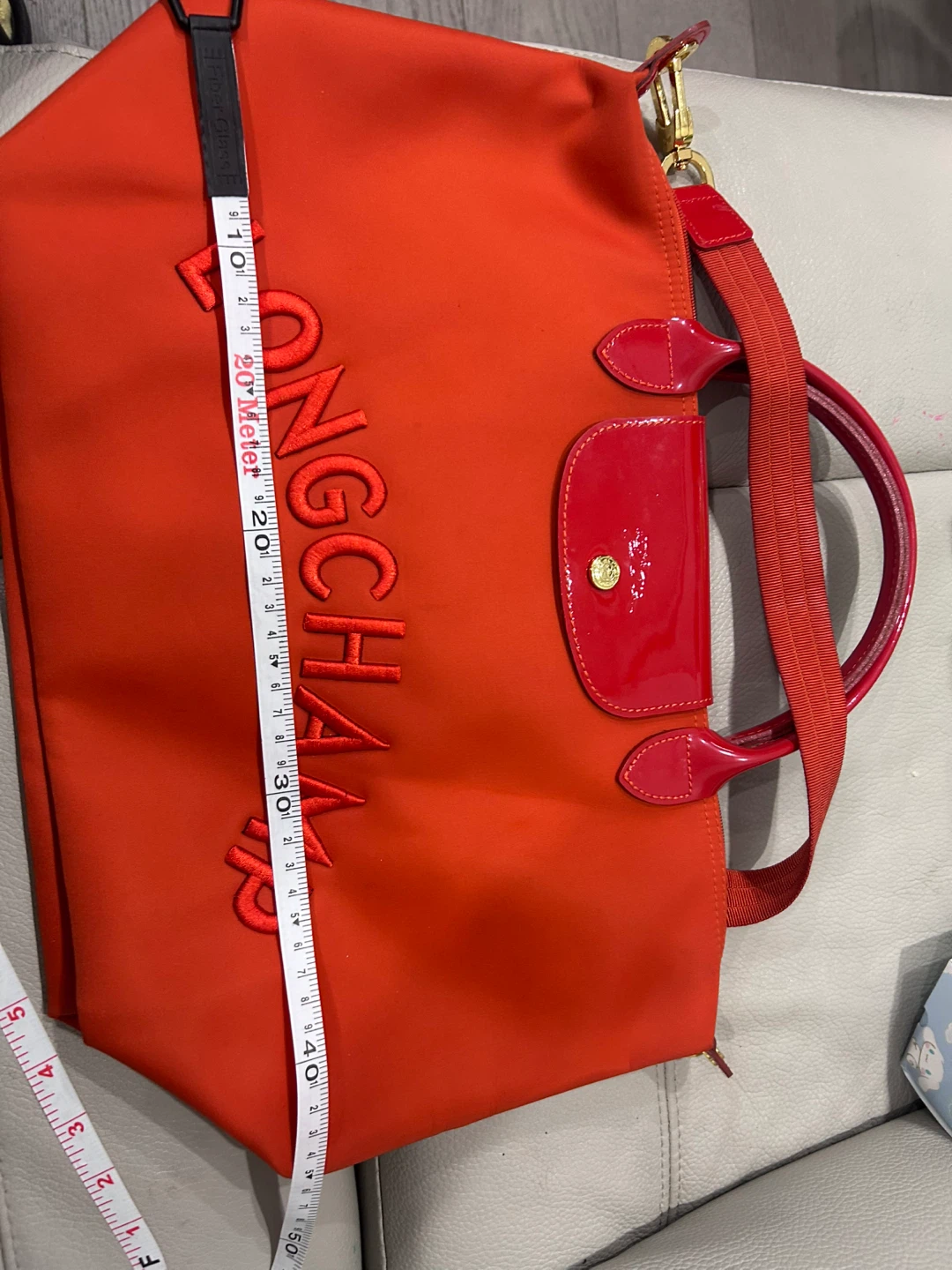 Longchamp Le Pliage Travel Bag - Red
