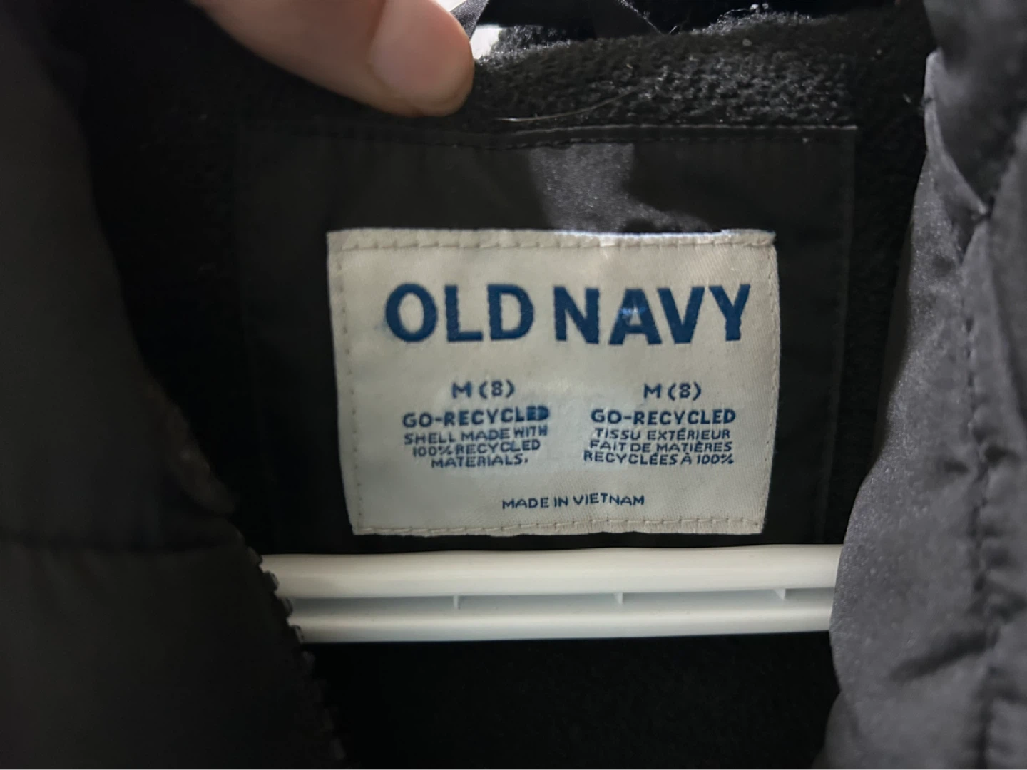 Old Navy Black Puffer Jacket - Size M (8) - photo 2