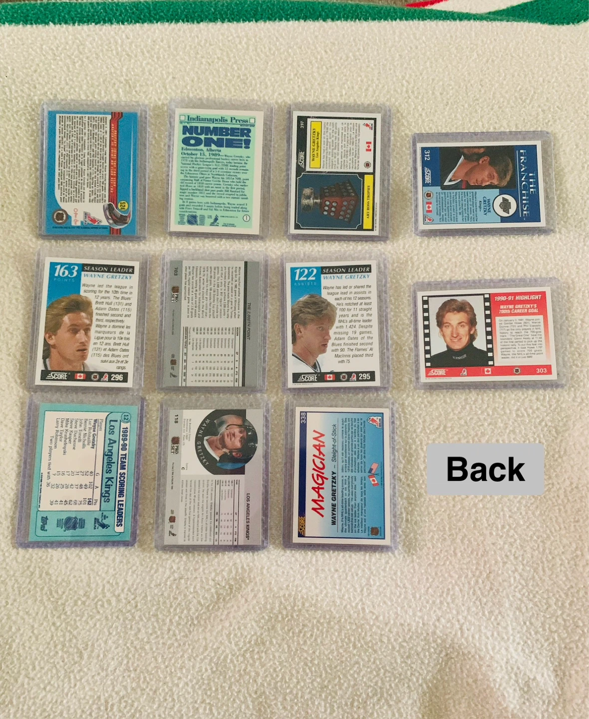 Wayne Gretzky Lot of 11 Hockey Trading Cards Oilers Kings - photo 3