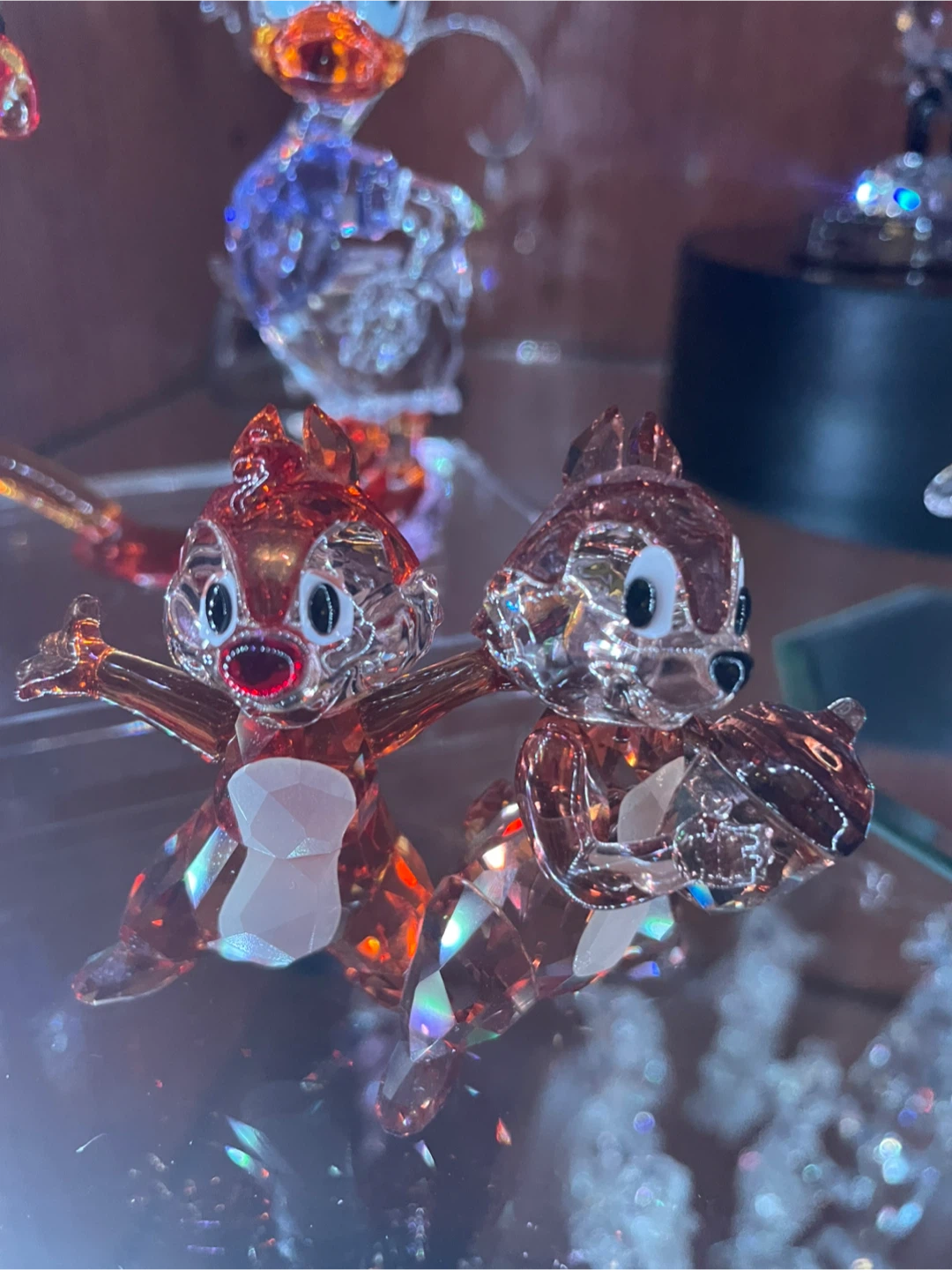Chip 'n' Dale Crystal Figurines