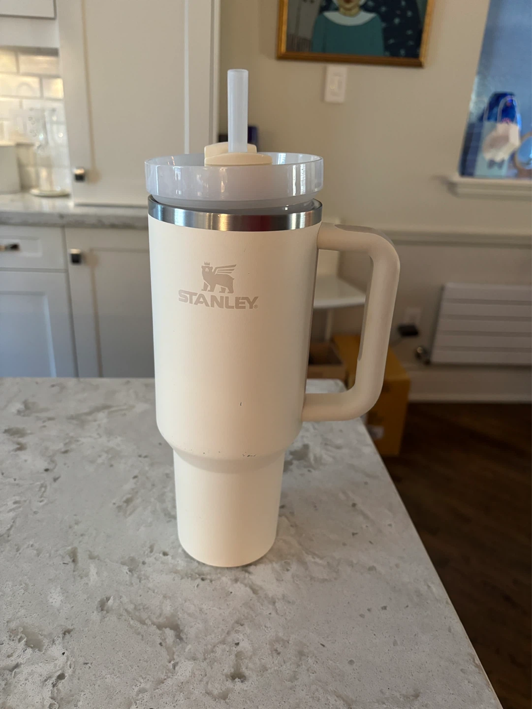 Stanley 40oz Tumbler with Handle and Straw - Cream