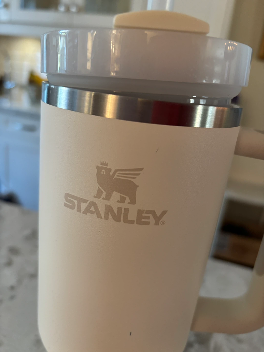 Stanley 40oz Tumbler with Handle and Straw - Cream - photo 3