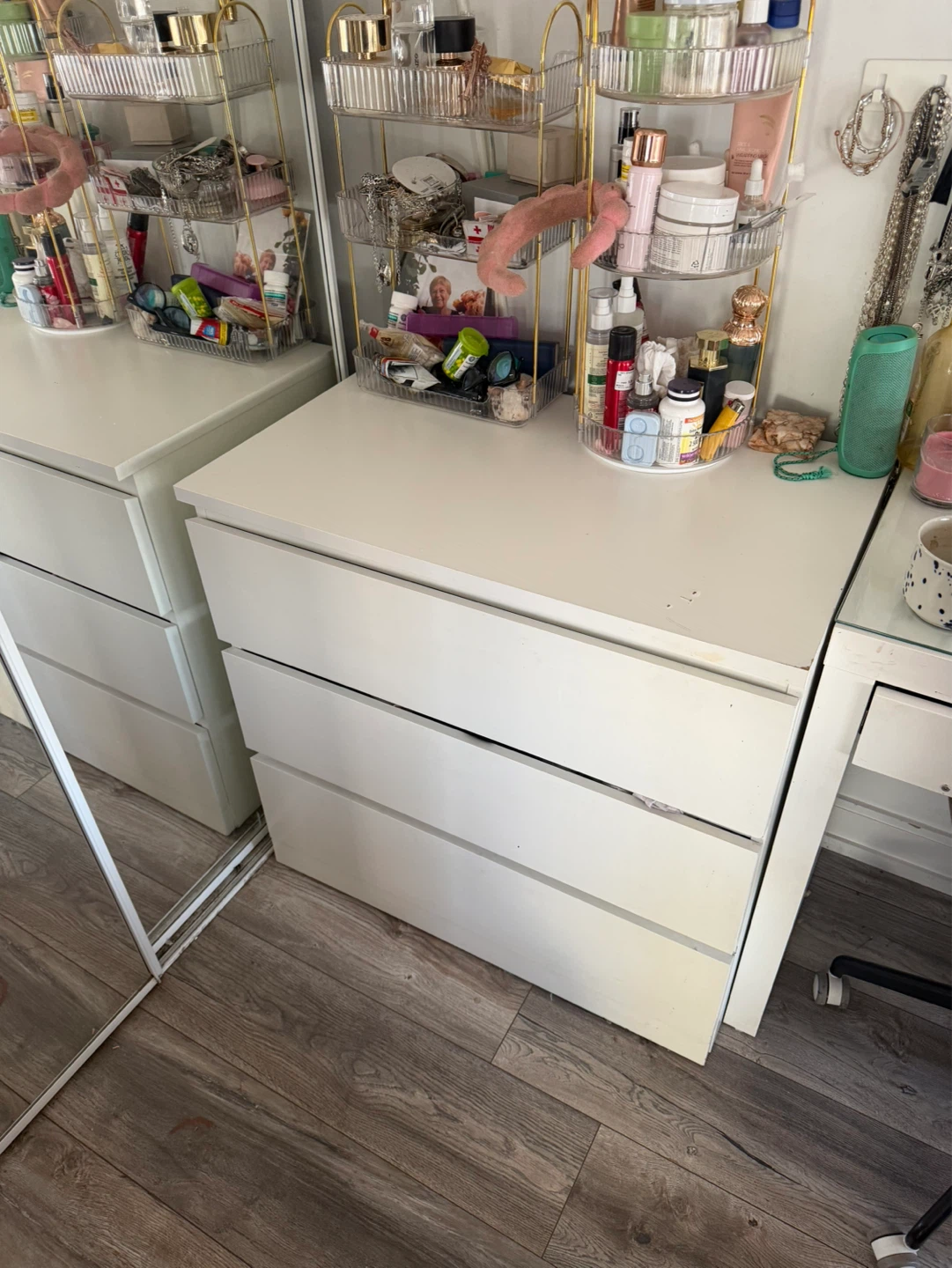 White 3-Drawer Dresser