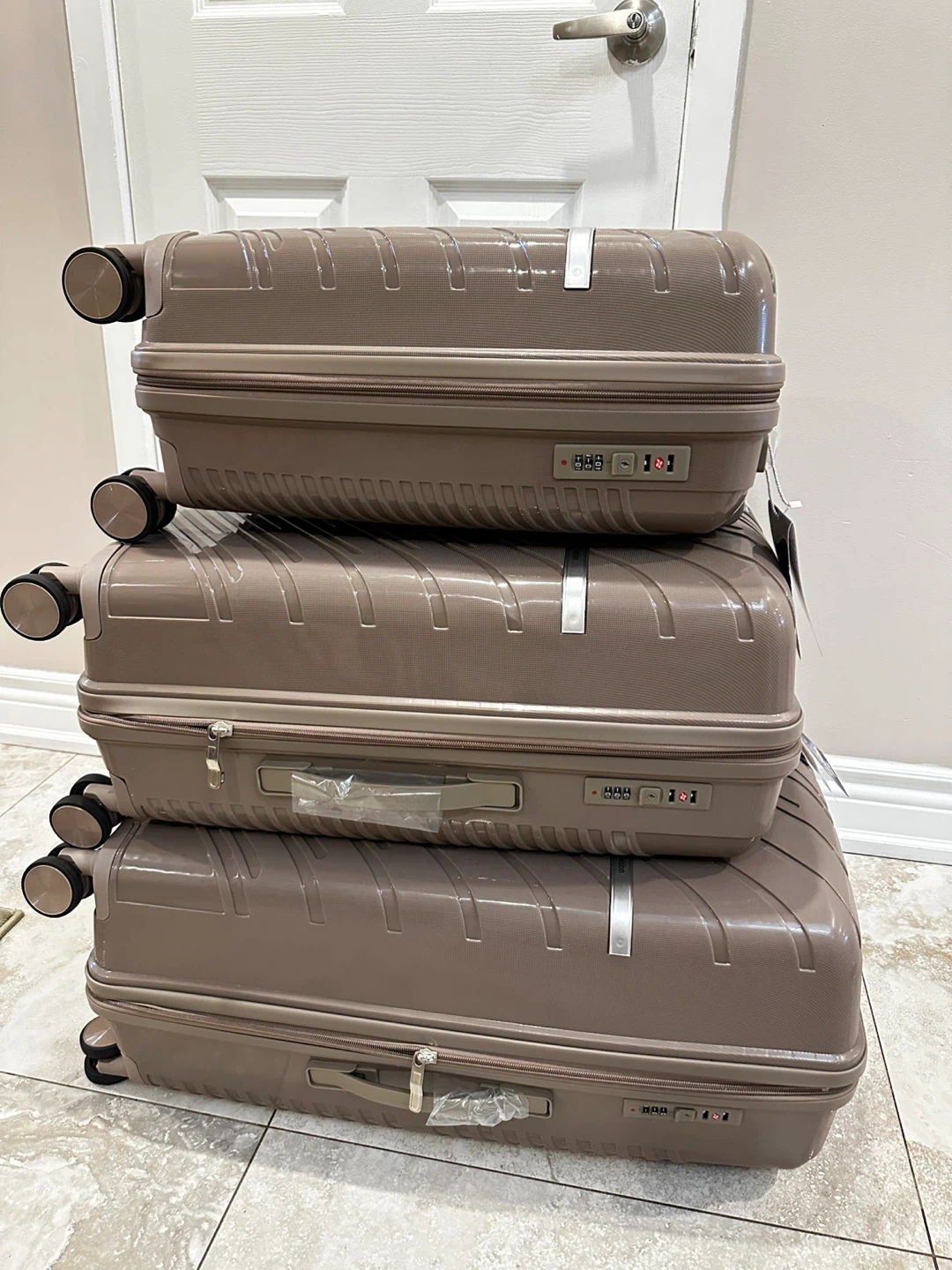 Fashion 3-Piece Luggage Set - Khaki - photo 2