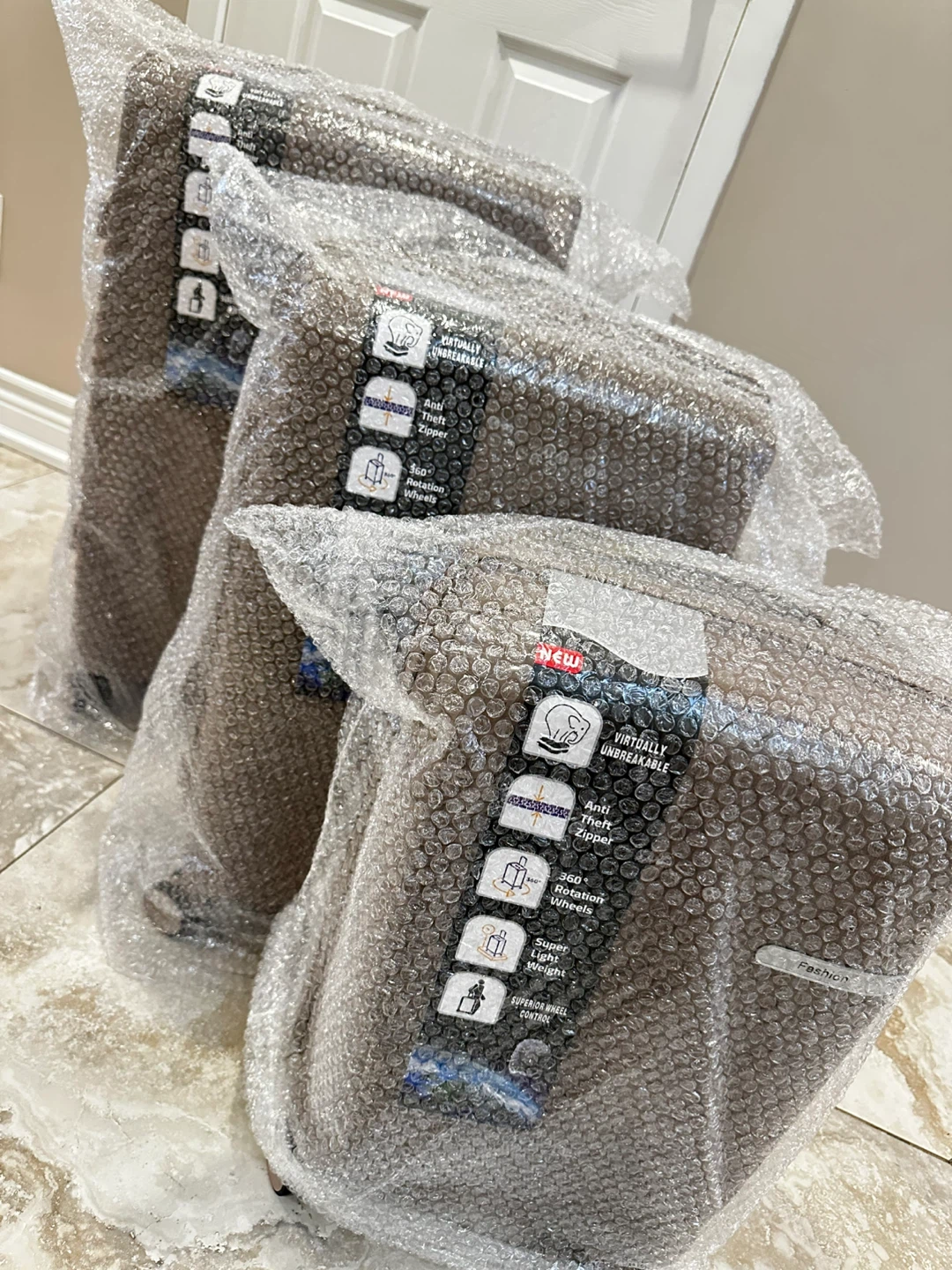 Fashion 3-Piece Luggage Set - Khaki - photo 3