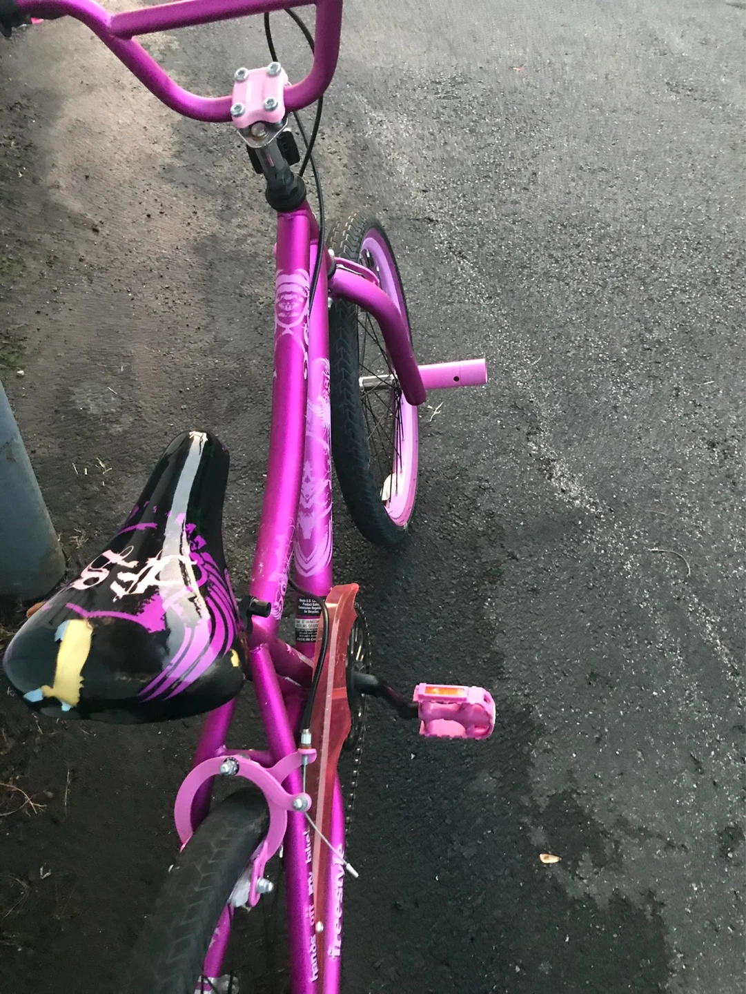 Girls Pink Freestyle BMX Bike - photo 5