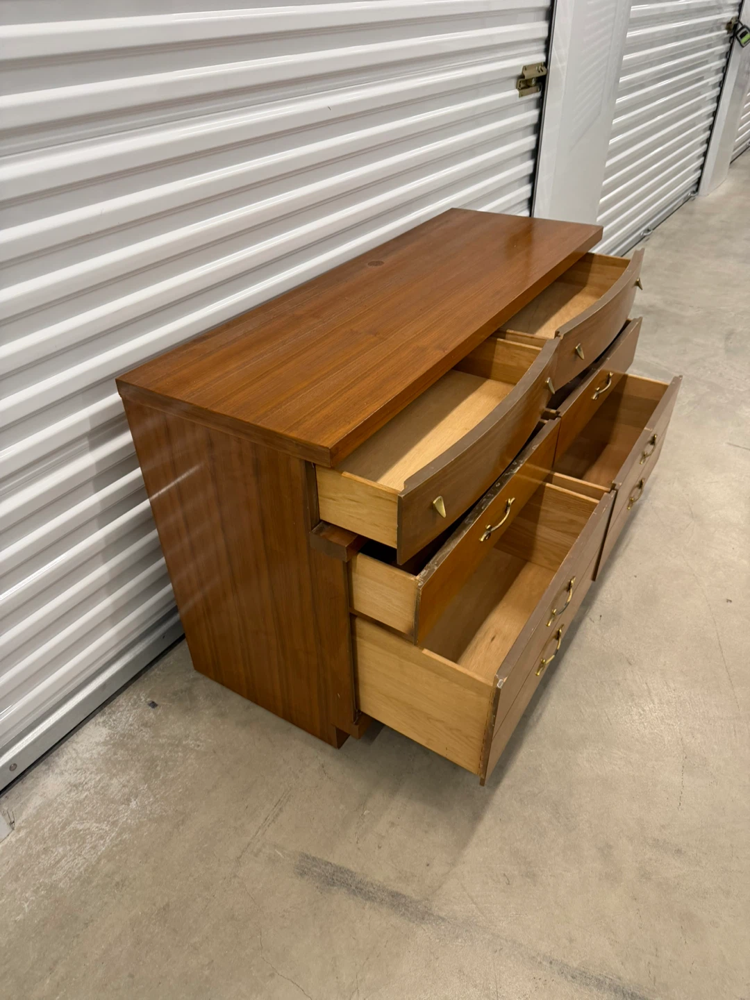 Mid-Century Modern Wooden Dresser Chest of Drawers - photo 2