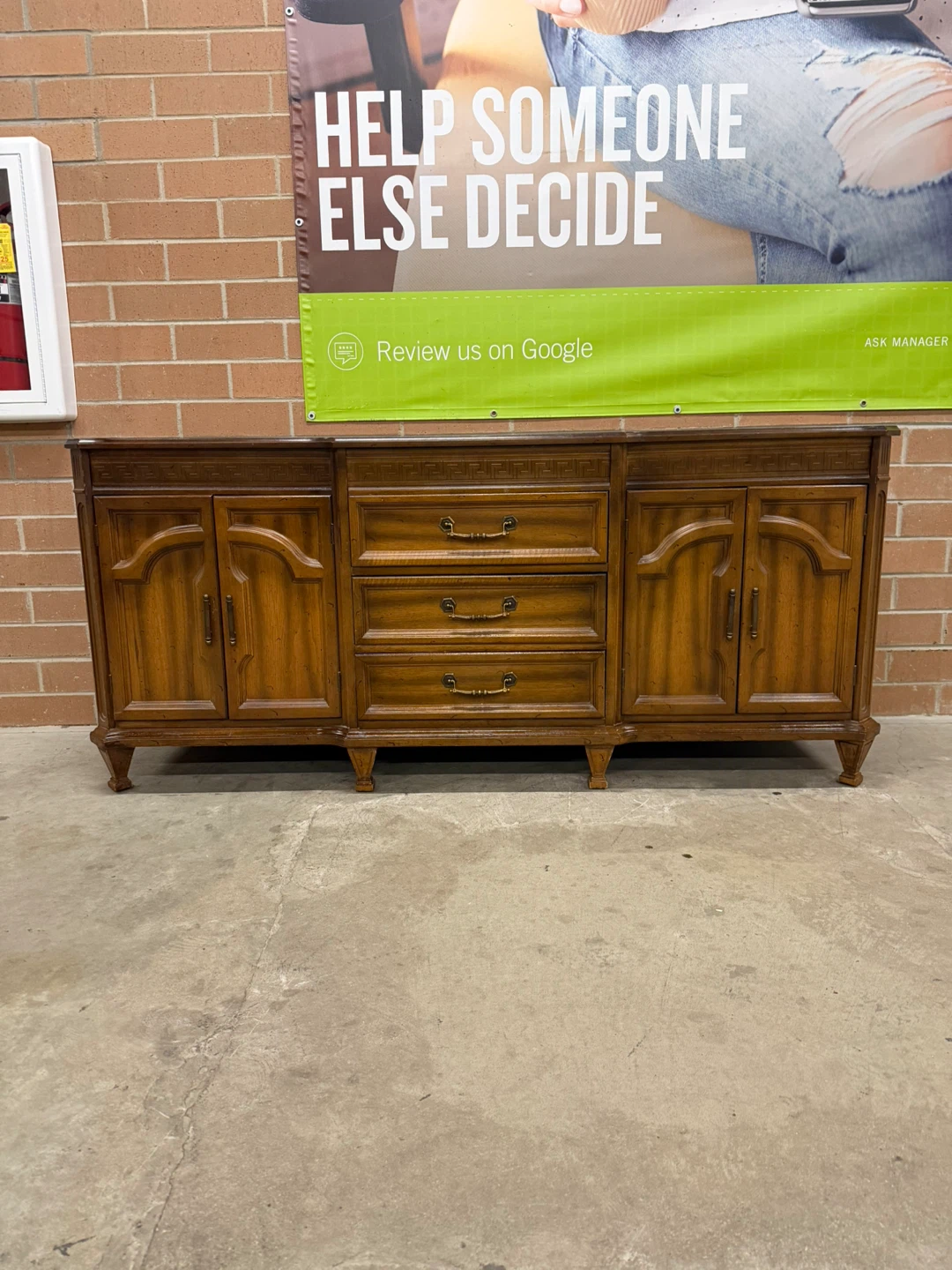 Wood Sideboard/Buffet with Drawers - photo 4