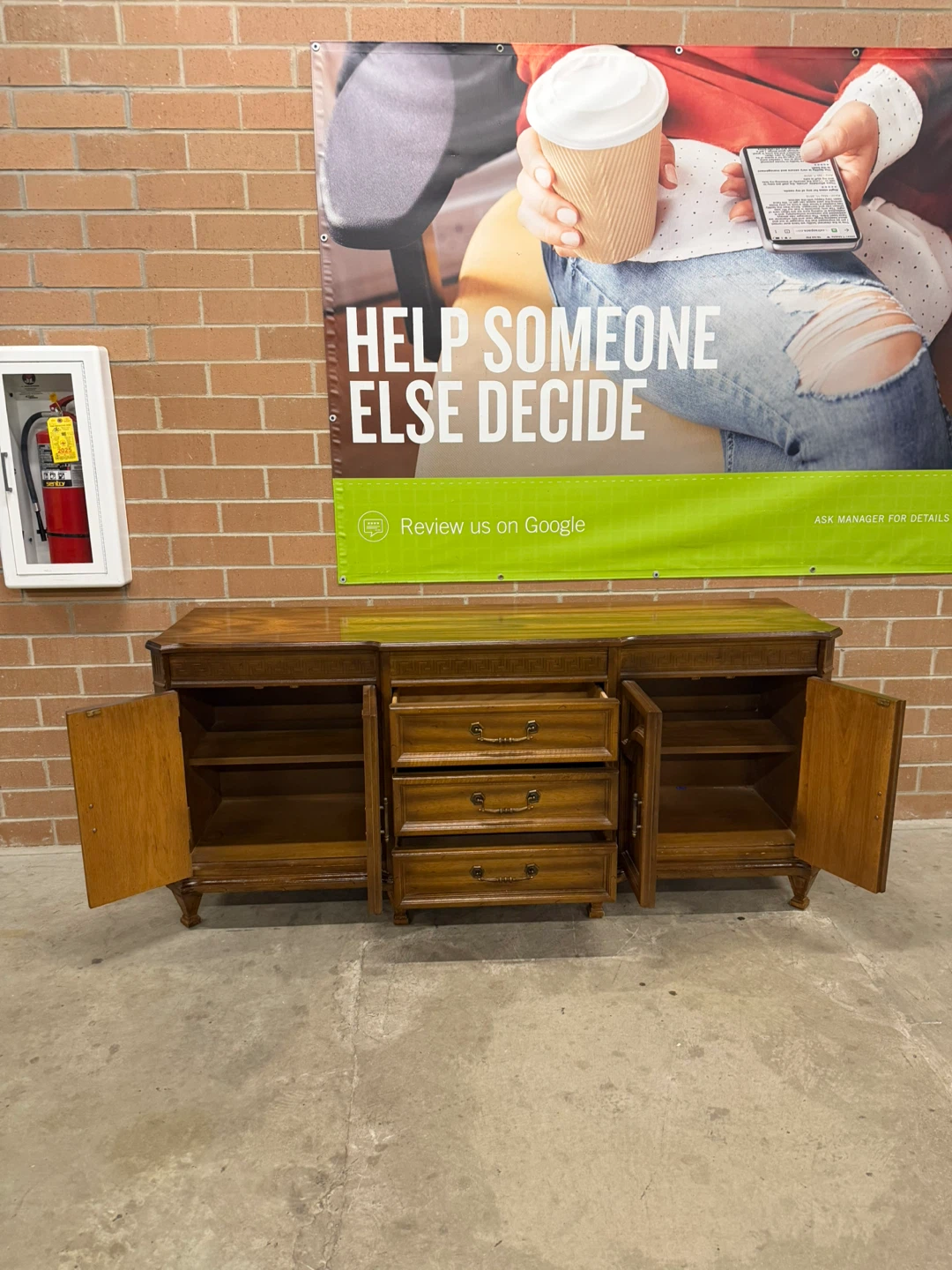 Wood Sideboard/Buffet with Drawers - photo 2
