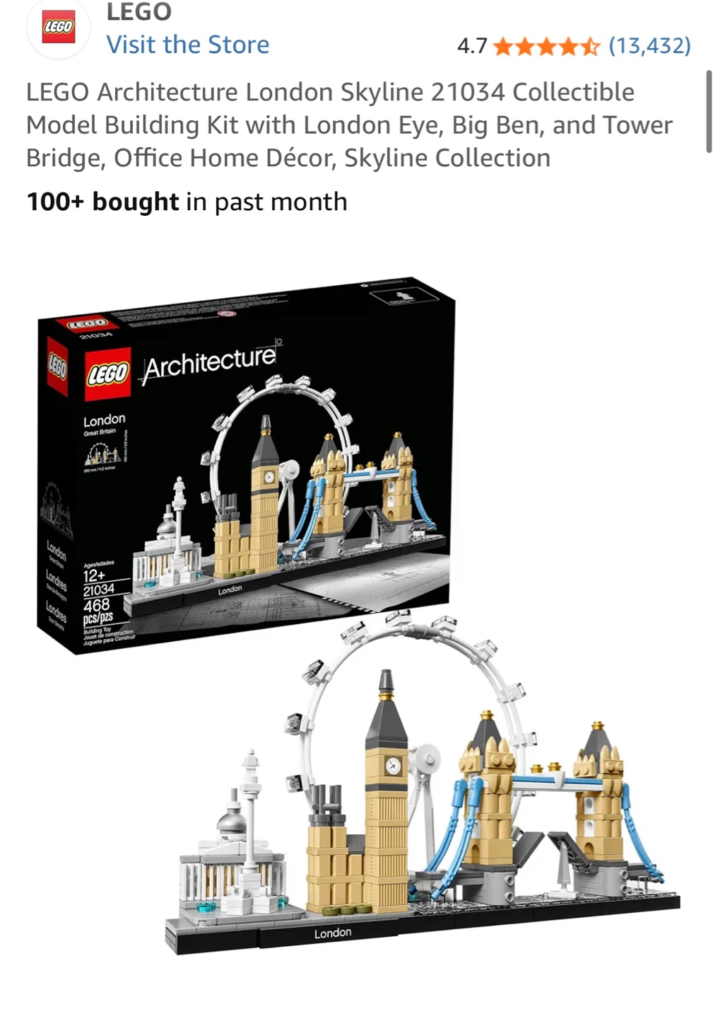 LEGO Architecture – 🇬🇧London Skyline (Built Set) - photo 2