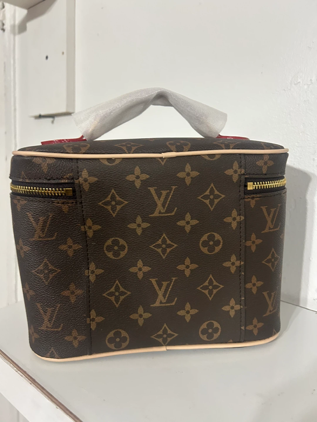 Brown Canvas Vanity Case - photo 2