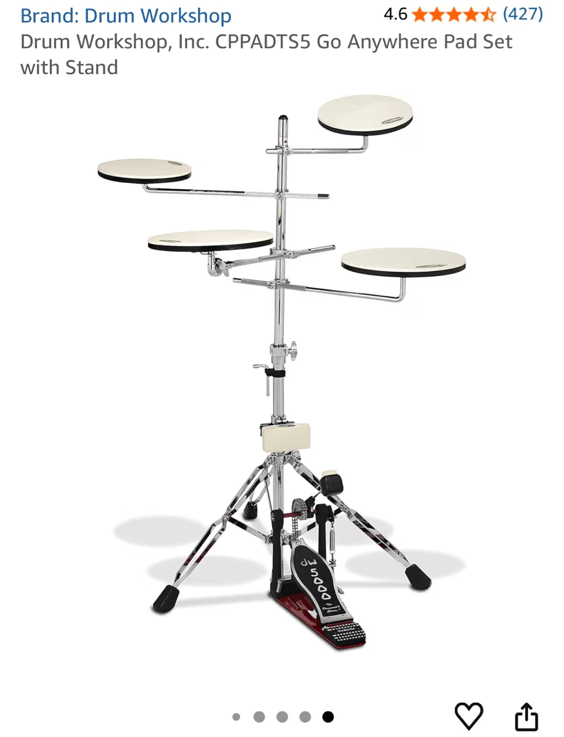 🥁 Practice Drum Kit – Complete Setup (with pedal)