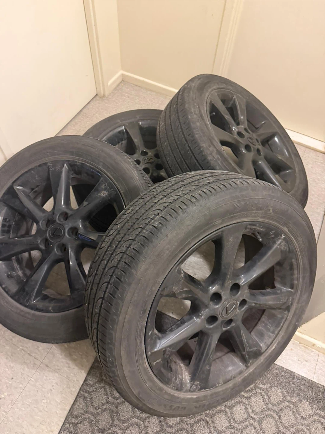 Set of 4 Lexus Alloy Wheels with Tires - photo 2