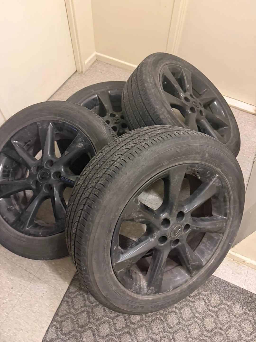 Set of 4 Lexus Alloy Wheels with Tires - photo 3