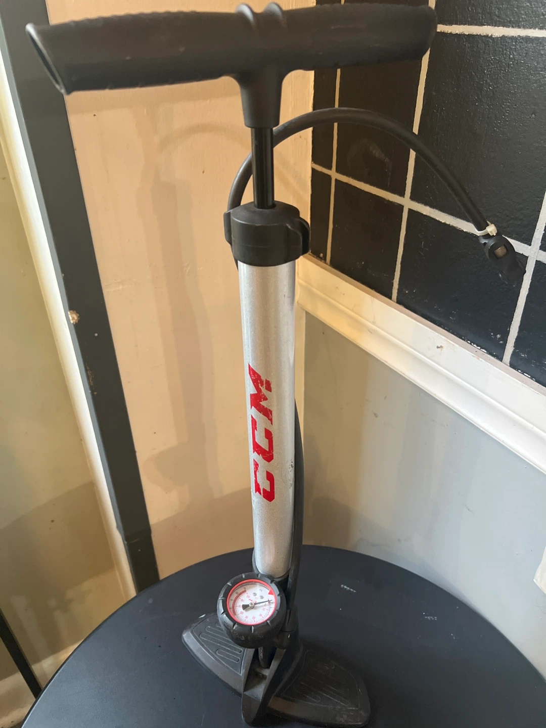 CCM Bicycle Floor Pump with Gauge