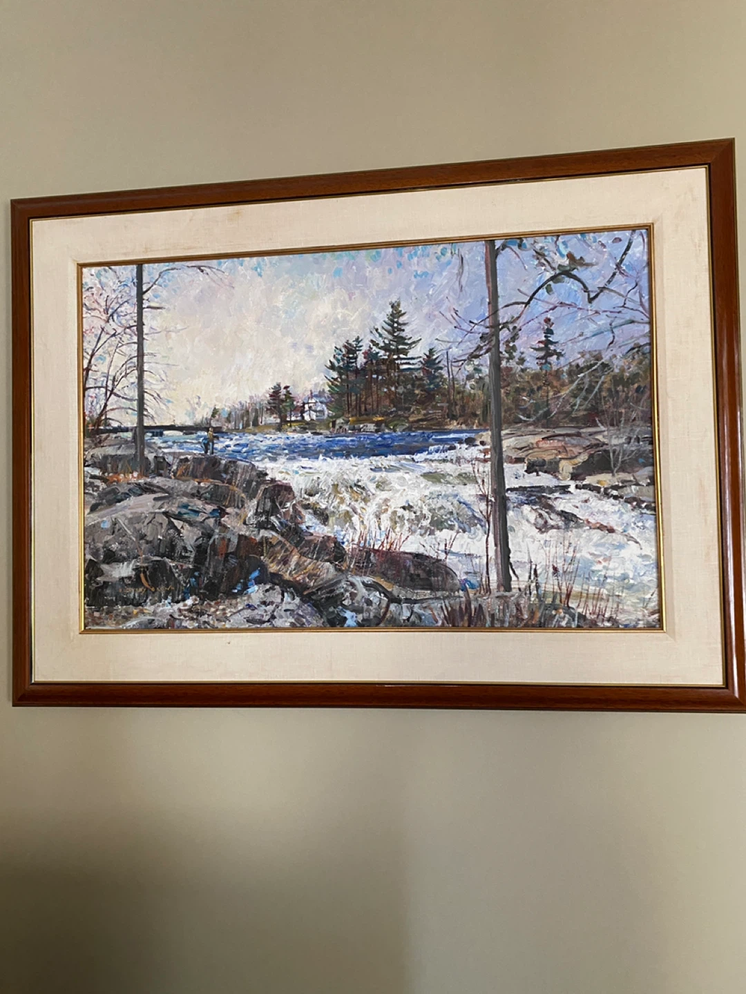 Framed Painting of Bentley brown