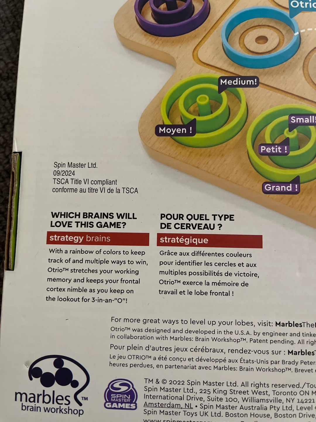 Otrio Deluxe Strategy Board Game by Marbles Brain Workshop - photo 4
