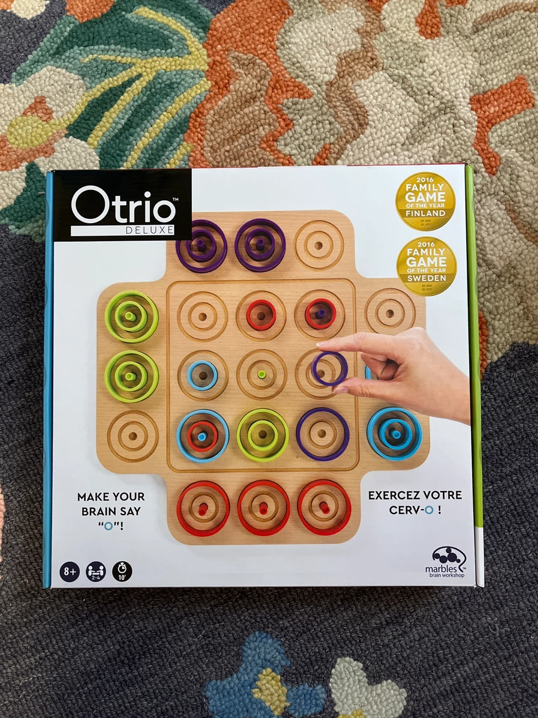 Otrio Deluxe Strategy Board Game by Marbles Brain Workshop