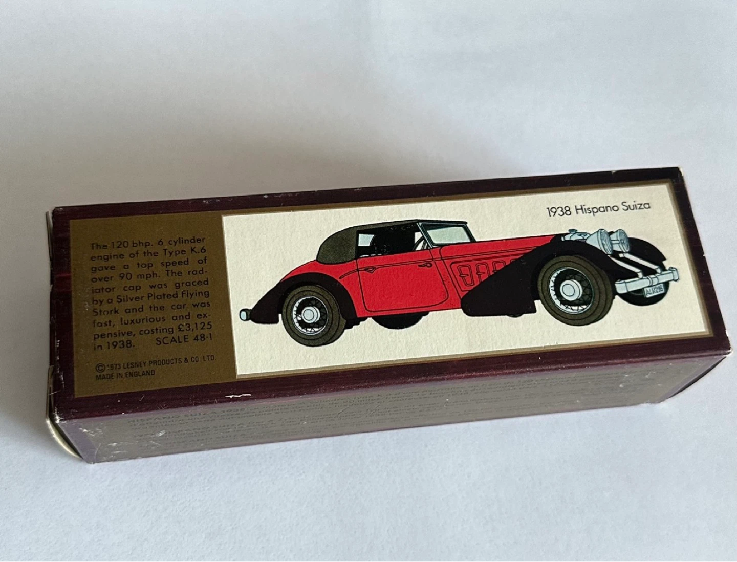 Matchbox Models of Yesteryear Y-17 1938 Hispano Suiza - photo 4